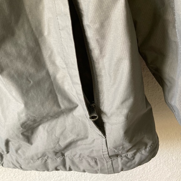 The North Face Grey Nylon Polyester Windbreak Waterproof Hood Parka Jacket Sz L - Picture 6 of 16